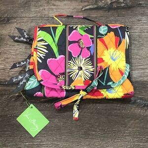 Vera Bradley Jazzy Blooms Essential Cosmetic Case